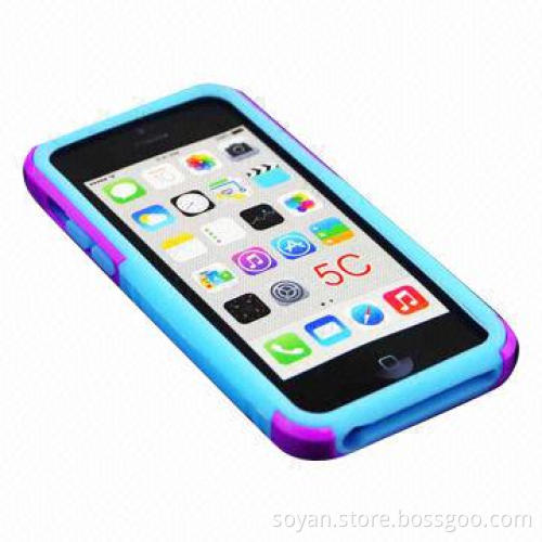 Hybrid Hard PC + Soft Silicone Phone Case for Apple iPhone 5C